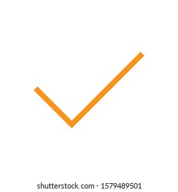 Checkmark icon. Line design template