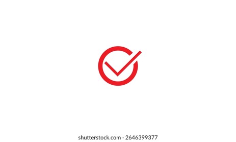 Checkmark icon and logo template approve, checklist icon symbol, substantiate, verify marker on white background.