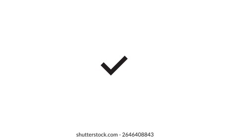 Checkmark icon and logo template approve, checklist icon symbol, substantiate, verify marker on white background.