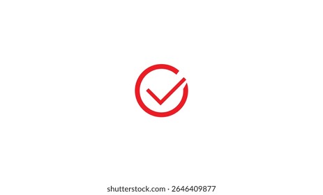 Checkmark icon and logo template approve, checklist icon symbol, substantiate, verify marker on white background.