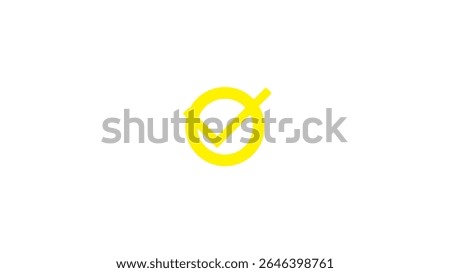 Checkmark icon and logo template approve, checklist icon symbol, substantiate, verify marker on white background.
