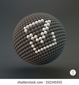 Icono de marca de verificación. Está bien. elemento de diseño Web. Ilustración vectorial 3d.