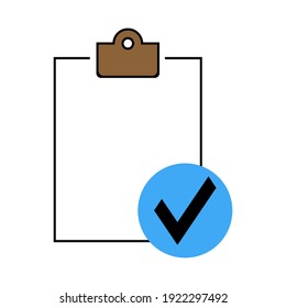 checkmark icon on white background. eps.10