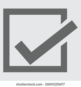 Checkmark icon representing approval, confirmation, success, validation, and completion.