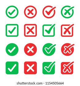 checkmark icon set