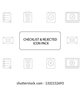 checkmark icon set