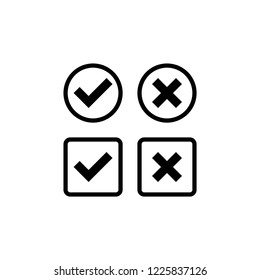 checkmark icon set, icons vector eps10 editable