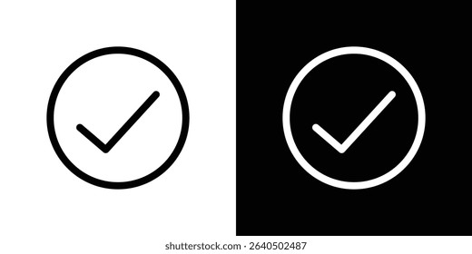 Checkmark icon symbol concept for graphic design, Website, UI. EPS