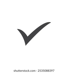 Marca de icono de marca de verificación Marca de símbolo en estilo relleno