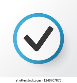Checkmark icon symbol. Premium quality isolated done  element in trendy style.