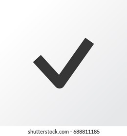 Checkmark Icon Symbol. Premium Quality Isolated Done  Element In Trendy Style.