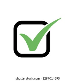 Checkmark icon symbol vector