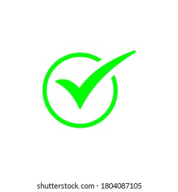 Checkmark icon symbol vector illustration. Checklist icon