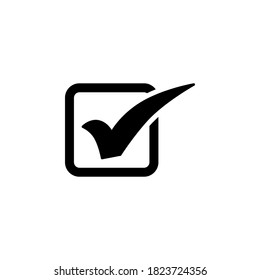 checkmark icon symbol vector isolated on white background
