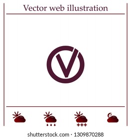 Checkmark icon vector.