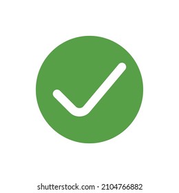 checkmark icon vector. approval vector symbol for graphic design