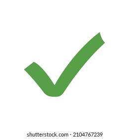 checkmark icon vector. approval vector symbol for graphic design
