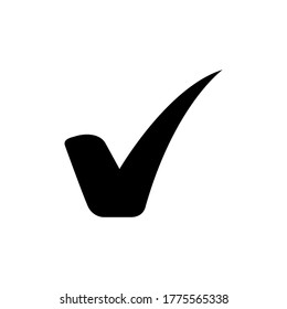 checkmark icon vector, checkmark checklist flat symbol design illustration.