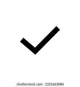 checkmark icon vector. checklist glyph symbol design