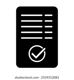 Checkmark icon vector. confirm terms illustration sign. approve symbol. ok logo. approve mark.