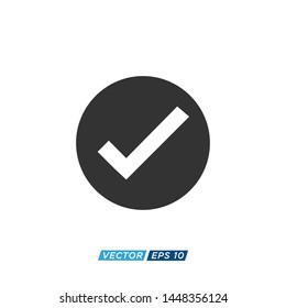 Checkmark Icon Vector Design Illustration 