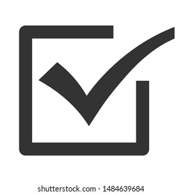 checkmark icon vector illustration. Done icon