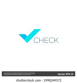 Checkmark Icon Vector illustration simple design element eps 10