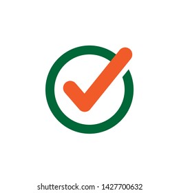 checkmark icon vector logo template