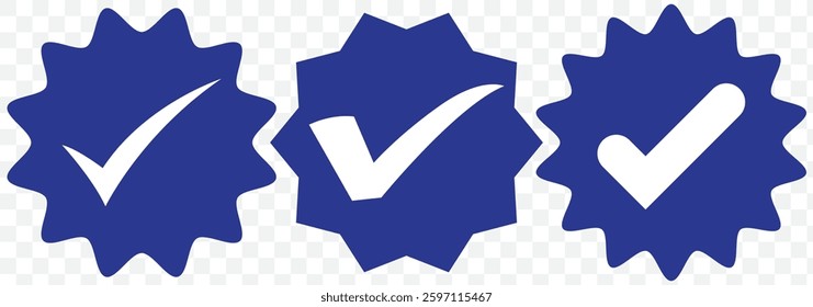 Checkmark Icon Vector Logo template. Check list button icon. Check mark in round sign. Vector illustration. EPS 10.