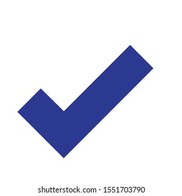 Checkmark icon, vector on white background 