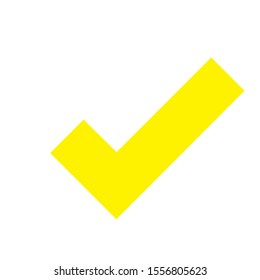 Checkmark icon, vector on white background 
