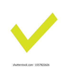 Checkmark icon, vector on white background 