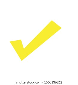 Checkmark icon, vector on white background 