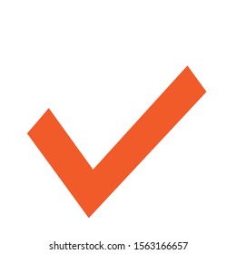 Checkmark icon, vector on white background 