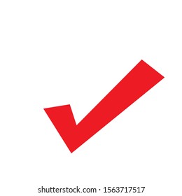 Checkmark icon, vector on white background 