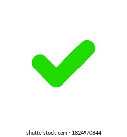 Checkmark icon vector on white background