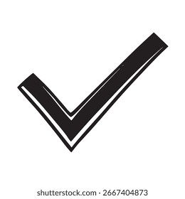 checkmark icon vector, on white background editable eps