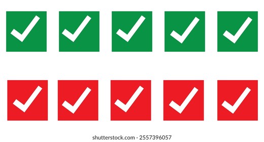 Checkmark icon. Checkmark vector set. Checked check box sign. Approved symbol. Isolated v check mark icon.