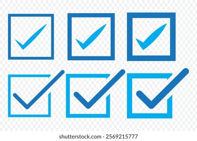 Checkmark icon. Checkmark vector set. Checked check box sign. Approved symbol. Isolated v check mark icon. eps 10.
