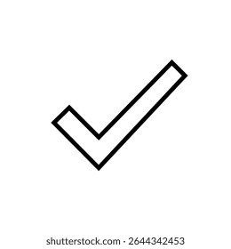 Checkmark icon. Checkmark vector set. Checked check box sign. Approved symbol. Isolated v check mark icon.