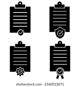 Checkmark icon vector set. confirm terms illustration sign collection. approve symbol. ok logo. approve mark.