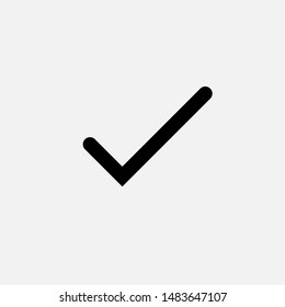 Checkmark Icon - Vector, Sign and Symbol for Design, Presentation, Website or Apps Elements.