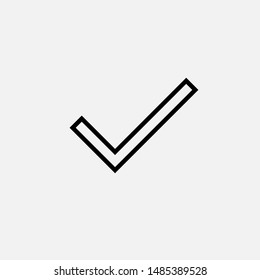 Checkmark Icon - Vector, Sign and Symbol for Design, Presentation, Website or Apps Elements.