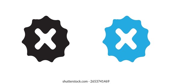 Checkmark icons. cross mark symbol. vector illustration eps 10