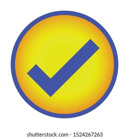 Checkmark for icons or websites or cards