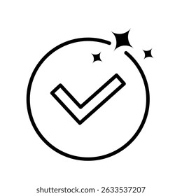 Symbol für Markierungszeile. Schwarz-Weiß-Checklisten-Gliederungssymbol