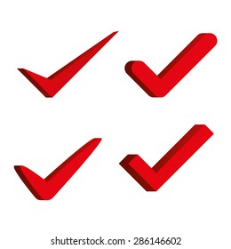 checkmark on isolated white