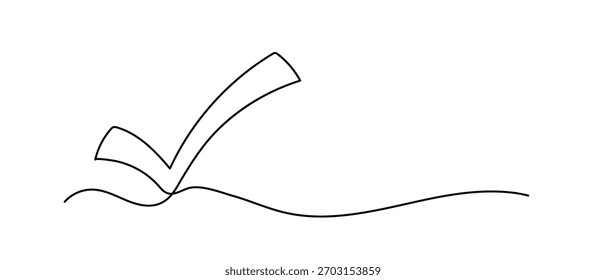 Markieren Sie eine einzeilige Vektorgrafik. Handgezeichnete, kontinuierliche Skizze einzeln auf weißem Hintergrund. Linienart