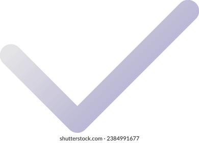 Checkmark pixel perfect flat gradient two-color ui icon. Send message. Unread status. Communication. Simple filled pictogram. GUI, UX design for mobile application. Vector isolated RGB illustration