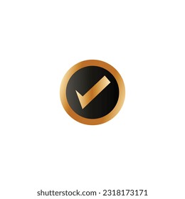 Marca de verificación símbolo derecho icono de marca de graduación marca de verificación de diseño web icono vector diseño moderno simple